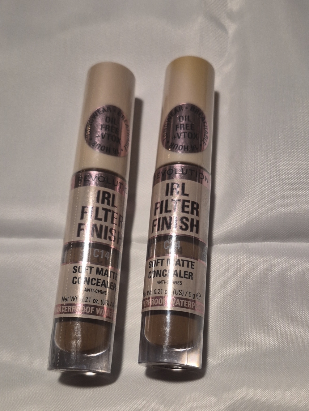 Revolution Irl Filter Finish Soft Matte Concealer — Tan (2-Pack) 0.21 Oz